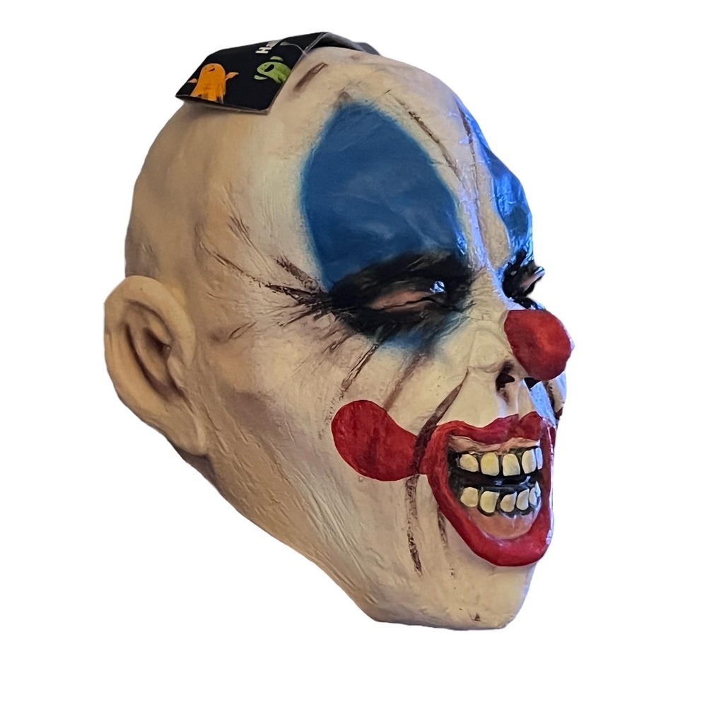 Halloween Horror Clown Latex Full Face Mask Scary Costume Adult Creepy Evil Prop